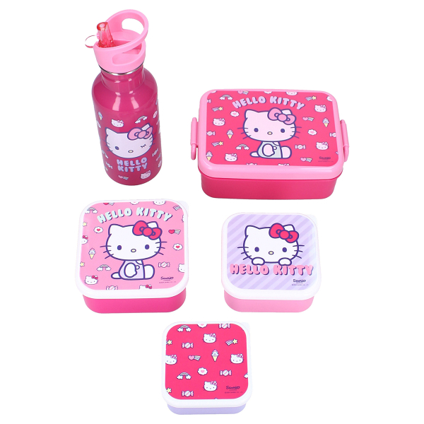 Παγούρι 500ml Με Καλαμάκι Vado Bags Hello Kitty Take A Sip