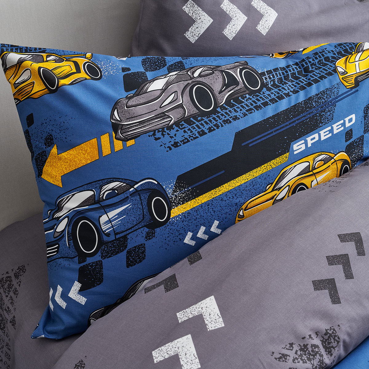 Σεντόνια Μονά (Σετ) Vesta Race Χωρις Λαστιχο 170X260 Home Παιδικά Λευκά Είδη Spitishop