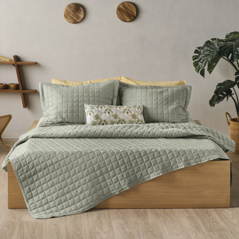 Κουβερλί Υπέρδιπλο (220x240) Kentia Loft Vegas 2325 Khaki