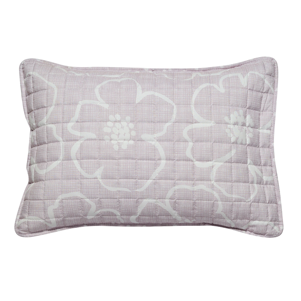 Ζεύγος Μαξιλαροθήκες Καπιτονέ (52x72) Kentia Versus Gerani 20 Pink