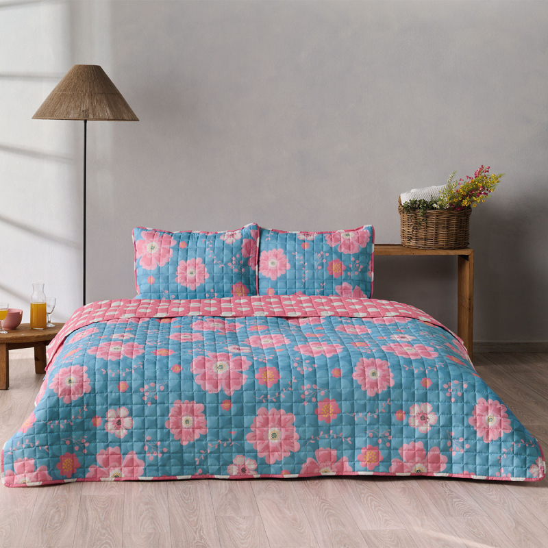 Κουβερλί Υπέρδιπλο (220x240) 2 Όψεων Kentia Versus Agnes