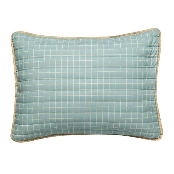 Ζεύγος Μαξιλαροθήκες Καπιτονέ (52x72) Kentia Zuccero 02 Green