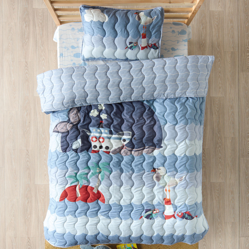 Κουβερλί Μονό (Σετ 160x220) 2 Όψεων Kentia Versus Balena