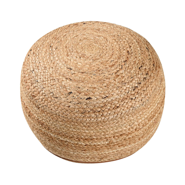 Πουφ (Φ40x20) Pol Rugs & Mats Jute Natural