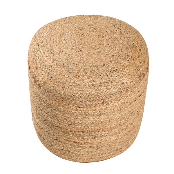 Πουφ (Φ40x40) Pol Rugs & Mats Jute Natural