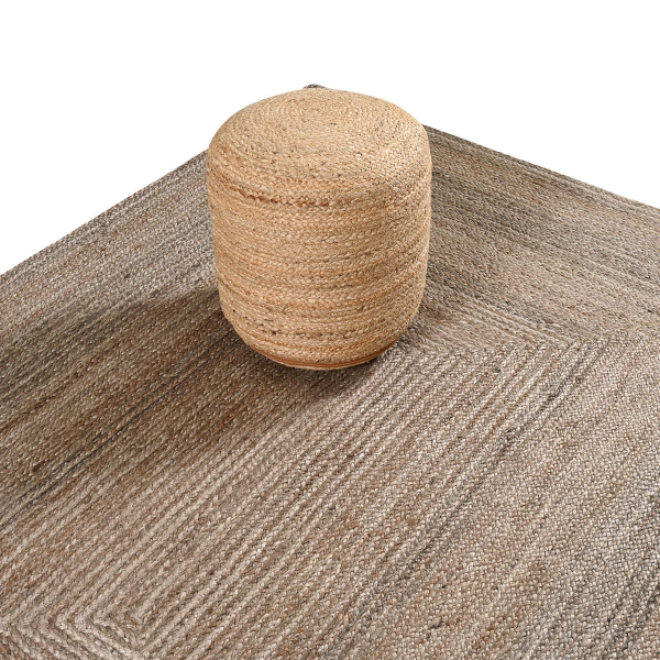 Πουφ (Φ40x40) Pol Rugs & Mats Jute Natural