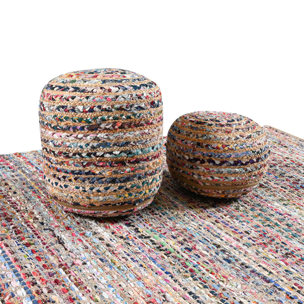 Χαλί Καλοκαιρινό (160x230) Pol Rugs & Mats Jute Chindi