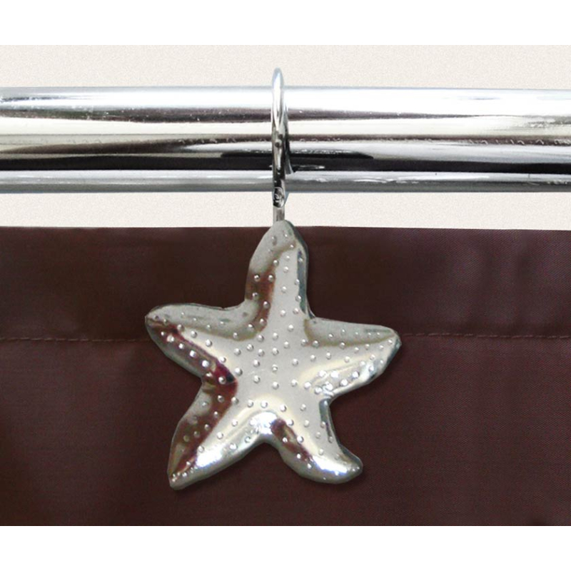 Κρίκοι Κουρτίνας Μπάνιου 12τμχ San Lorentzo Seastar Chrome