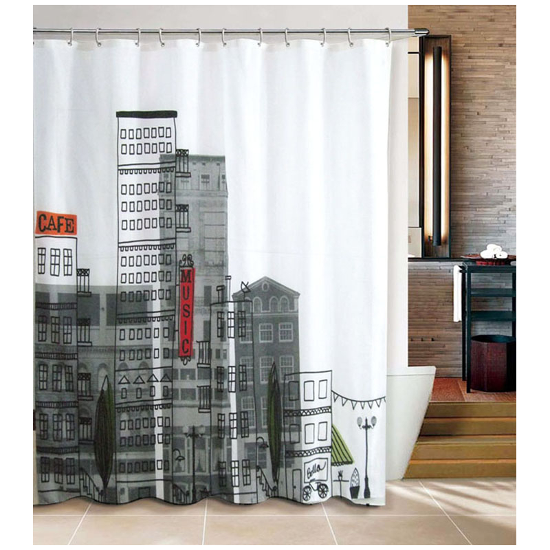 Κουρτίνα Μπάνιου (180x180) Με Κρίκους San Lorentzo CB1066