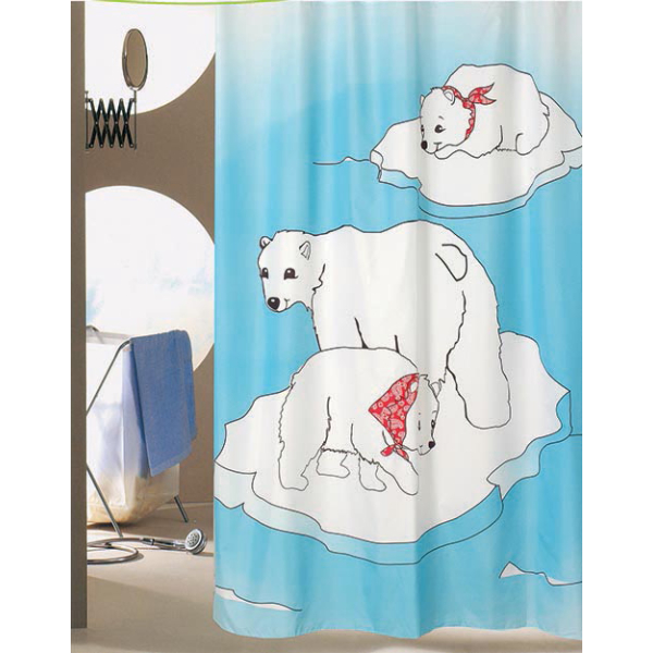 Κουρτίνα Μπάνιου (180x200) Με Κρίκους San Lorentzo Bears