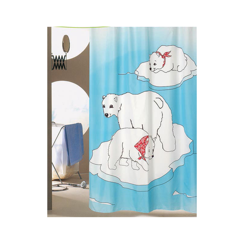 Κουρτίνα Μπάνιου (180x200) Με Κρίκους San Lorentzo Bears