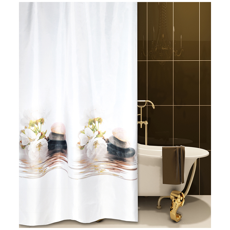 Κουρτίνα Μπάνιου (180x180) Με Κρίκους San Lorentzo Harmony