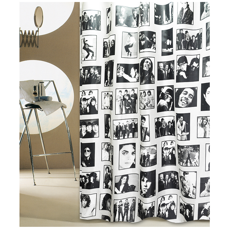 Κουρτίνα Μπάνιου (180x180) Με Κρίκους San Lorentzo Singers