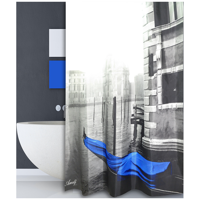 Κουρτίνα Μπάνιου (180x180) Με Κρίκους San Lorentzo Venice