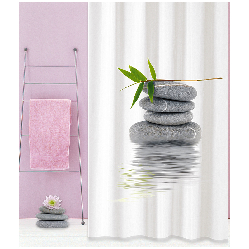 Κουρτίνα Μπάνιου (180x200) Με Κρίκους San Lorentzo Zen