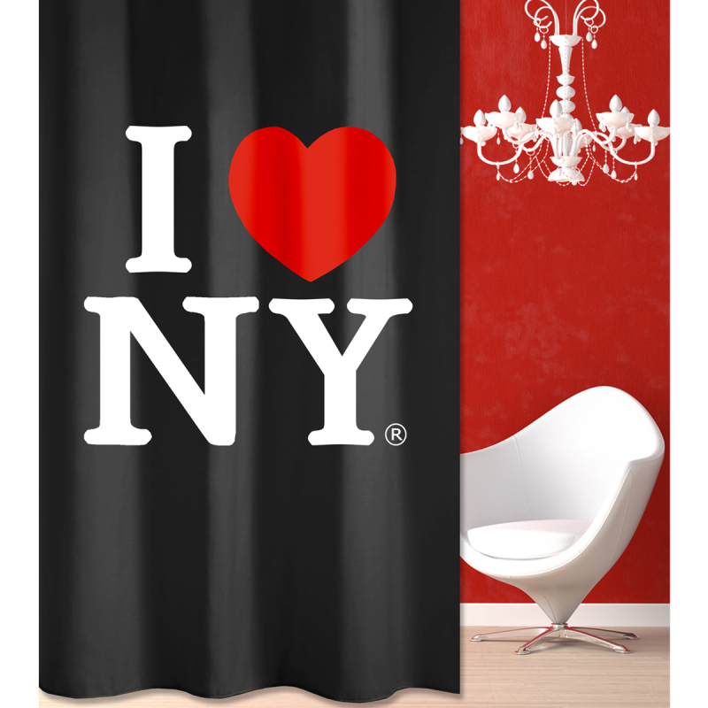 Κουρτίνα Μπάνιου (180x200) Με Κρίκους San Lorentzo New York