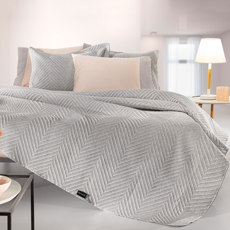 Κουβερλί King Size (250x240) + Διακοσμητική Μαξιλαροθήκη Guy Laroche Hamptons Grey