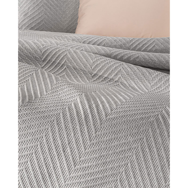 Κουβερλί King Size (250x240) + Διακοσμητική Μαξιλαροθήκη Guy Laroche Hamptons Grey