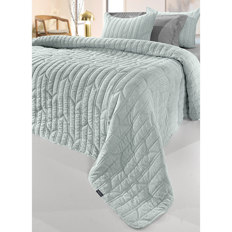Κουβερλί King Size (240x250) + Διακοσμητική Μαξιλαροθήκη Guy Laroche Aurora Mint