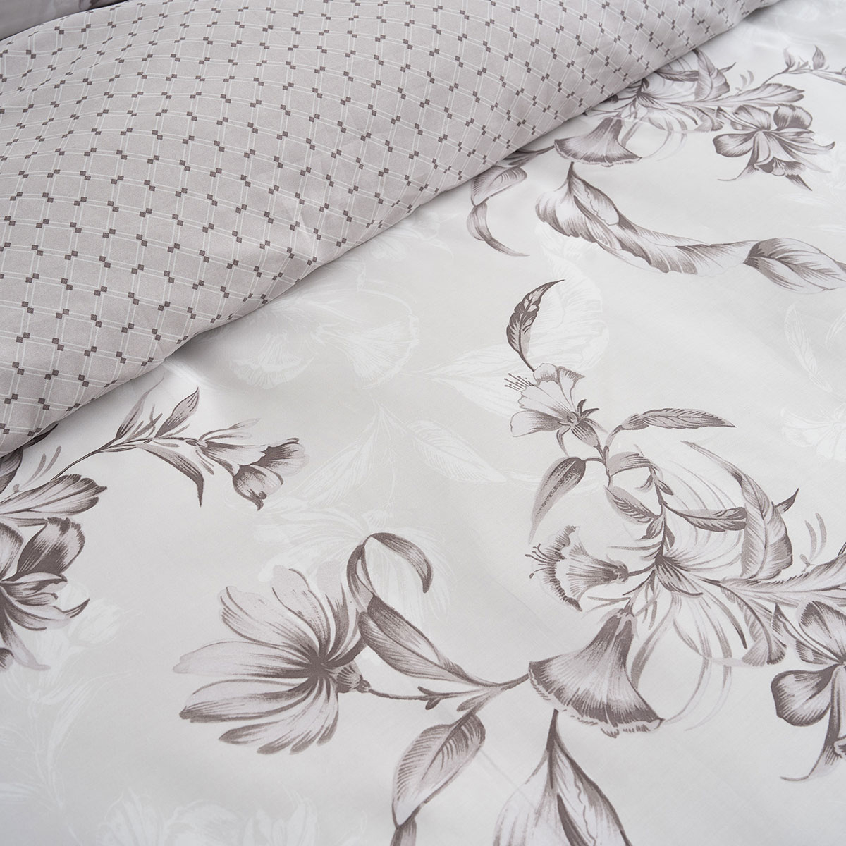 Κουβερλί King Size (270X270) 2 Όψεων Vesta Elegant Victoria 1 Home Λευκά Είδη Κρεβατοκάμαρας Spitishop