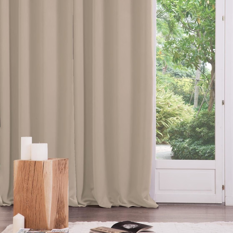 Σετ Κουρτίνες Συσκότισης (135x240) Με Τρουκς A-S Odelie Linen 120598D