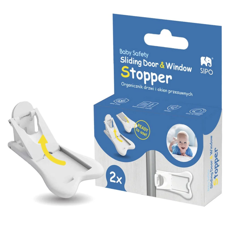Ασφάλεια Για Επάλληλη Συρόμενη Πόρτα/Παράθυρο (2τμχ) Sipo SIP-SBS-D11