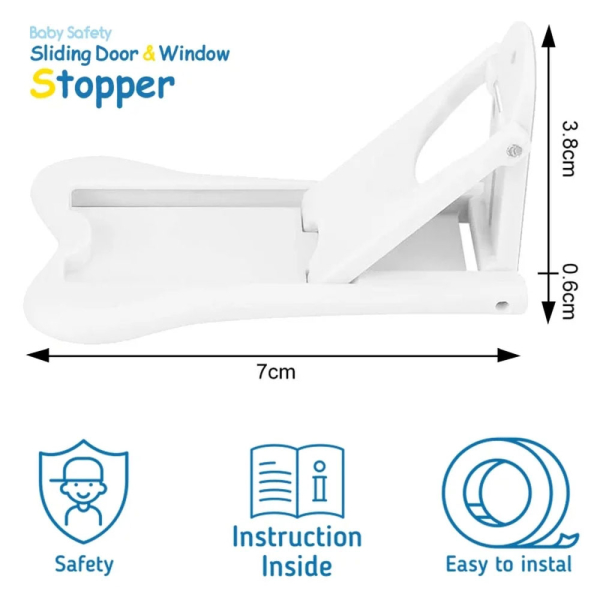 Ασφάλεια Για Επάλληλη Συρόμενη Πόρτα/Παράθυρο (2τμχ) Sipo SIP-SBS-D11