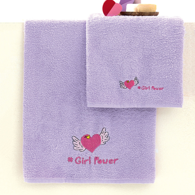 Παιδικές Πετσέτες (Σετ 2τμχ) Palamaiki Girlpo 380gsm