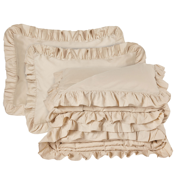 Παπλωματοθήκη Υπέρδιπλη (Σετ 220x240) Das Home Daily Line 3168 Taupe