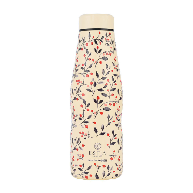 Μπουκάλι Θερμός 500ml Estia Save The Aegean Bloom Beige 01-31558