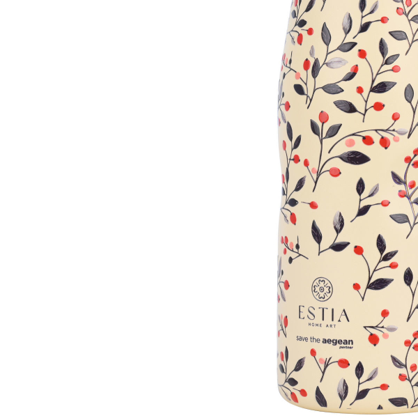 Μπουκάλι Θερμός 500ml Estia Save The Aegean Bloom Beige 01-31558