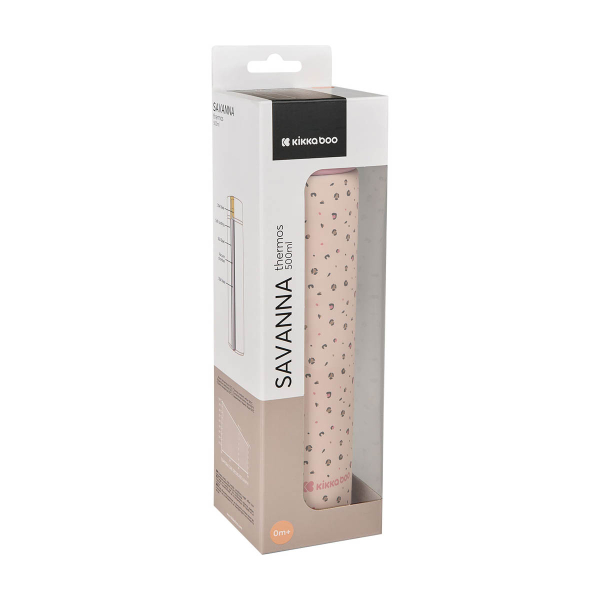 Βρεφικό Θερμός Υγρών 500ml Kikka Boo Savanna Pink