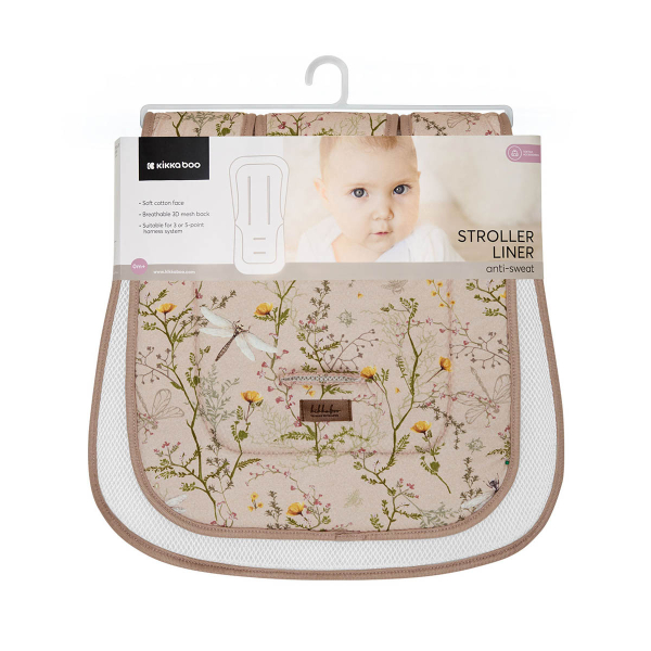 Αντιιδρωτικό Κάλυμμα Καροτσιού Kikka Boo Secret Garden Beige