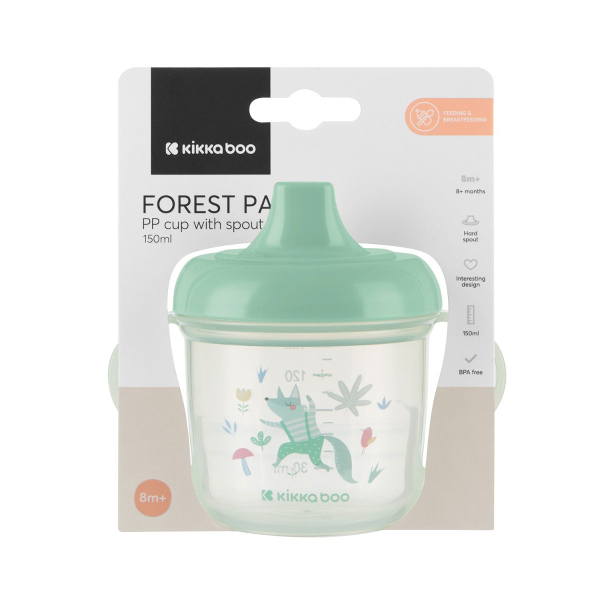 Ποτήρι Εκπαιδευτικό 150ml Kikka Boo Forest Party Mint