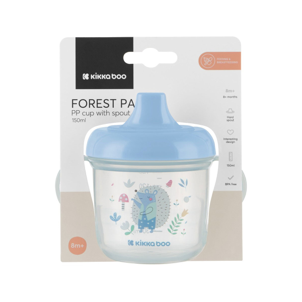 Ποτήρι Εκπαιδευτικό 150ml Kikka Boo Forest Party Blue