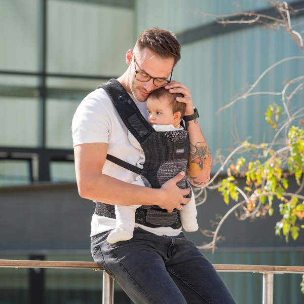 Μάρσιπος Κλασικός (4-24 Μηνών/ Έως 15kg) Kikka Boo Hoody Knit Black