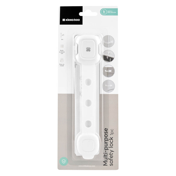 Ασφάλεια Ντουλαπιών + Πολλαπλών Χρήσεων Kikka Boo White