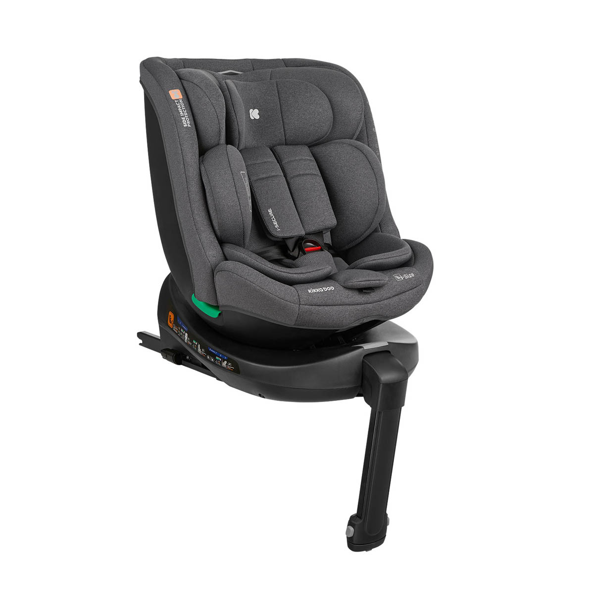 Kikka Boo Κάθισμα Αυτοκινήτου ISOfix (40-150εκ. Ύψος) Kikka Boo i-Secure i-size Dark Grey