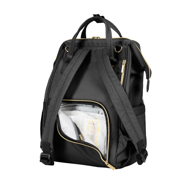 Τσάντα Αλλαξιέρα Backpack (32x18x41) Kikka Boo Siena Black - Gold 2025