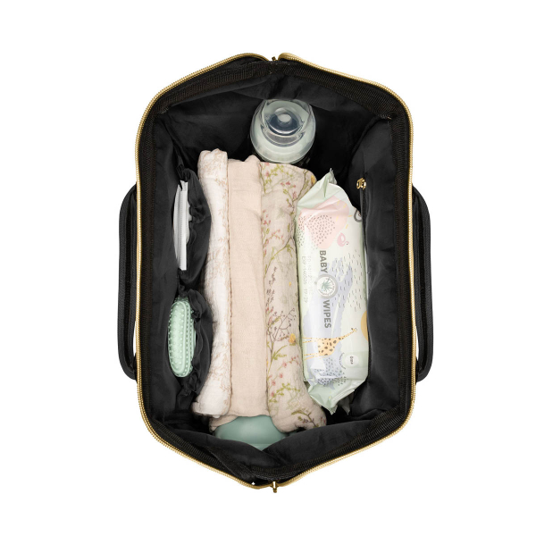 Τσάντα Αλλαξιέρα Backpack (32x18x41) Kikka Boo Siena Black - Gold 2025