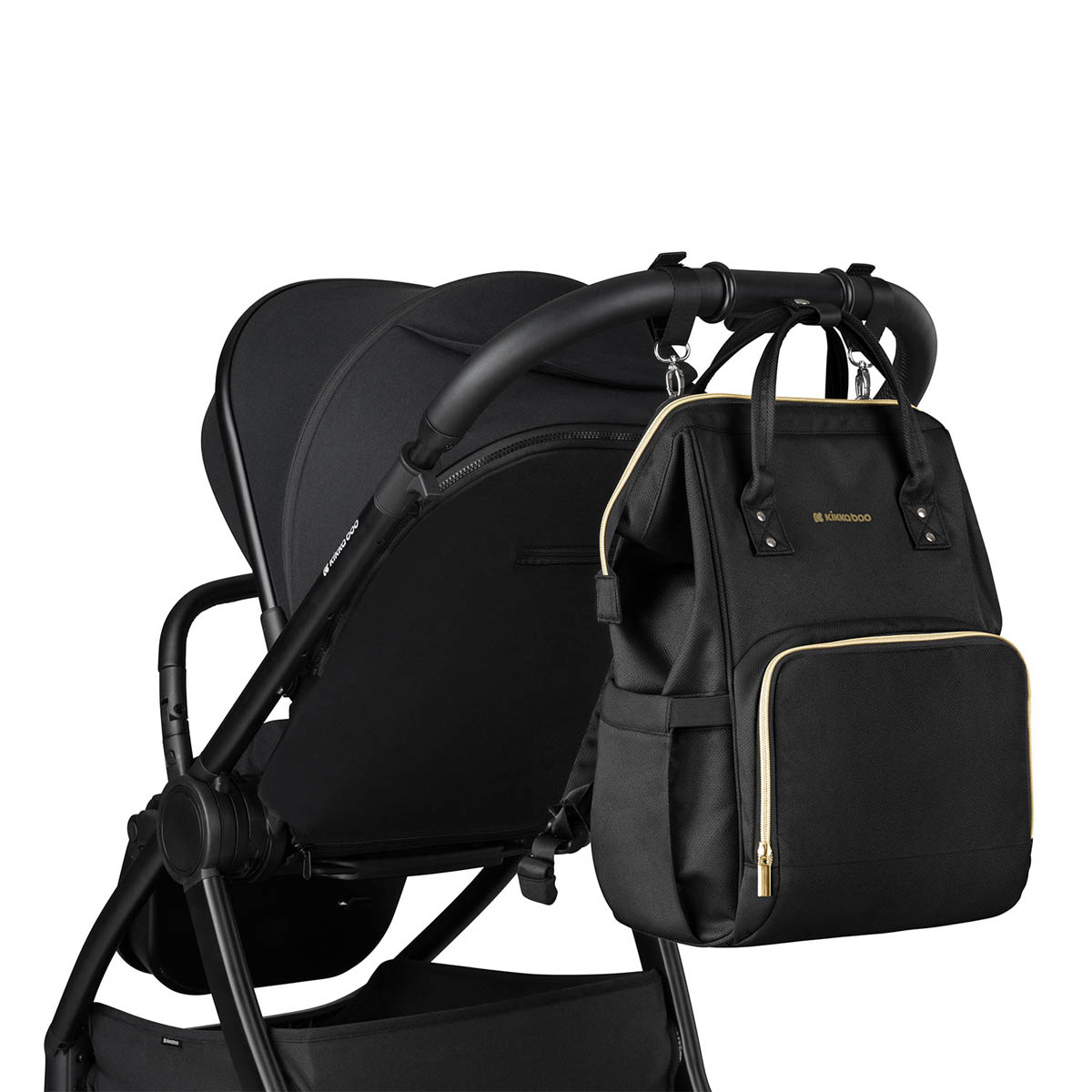 Τσάντα Αλλαξιέρα Backpack (32X18X41) Kikka Boo Siena Black - Gold 2025 Home Βρεφικά Τσάντες Αλλαξιέρες Νεσεσέρ Spitishop