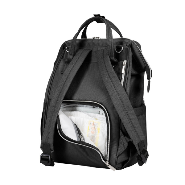 Τσάντα Αλλαξιέρα Backpack (32x18x41) Kikka Boo Siena Black - Silver 2025