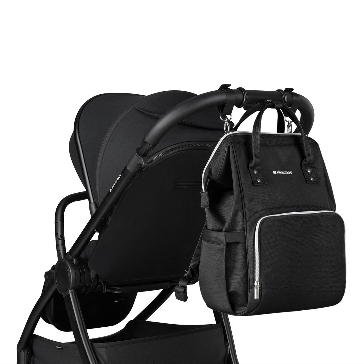 Τσάντα Αλλαξιέρα Backpack (32X18X41) Kikka Boo Siena Black - Silver 2025 Home Βρεφικά Τσάντες Αλλαξιέρες Νεσεσέρ Spitishop
