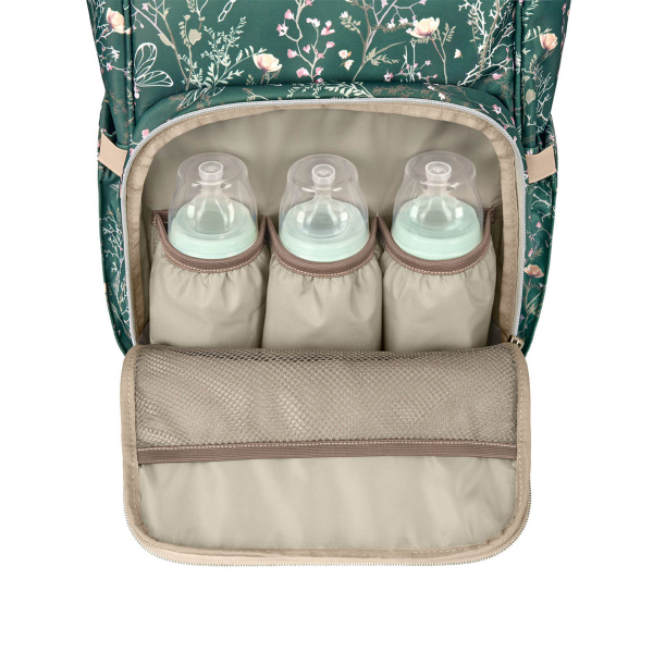 Τσάντα Αλλαξιέρα Backpack (30x24x45) Kikka Boo Siena Luxe Secret Garden Deep Green