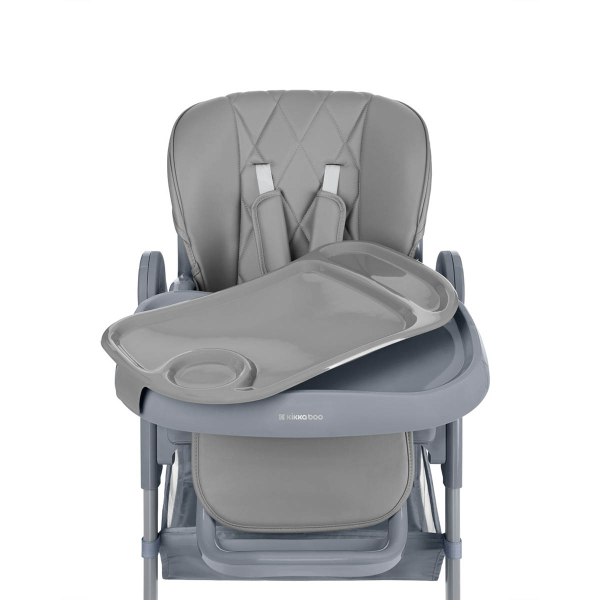 Καρεκλάκι Φαγητού Αναδιπλούμενο (0-36 Μηνών/ Έως 15kg) Kikka Boo Comfy+ Grey