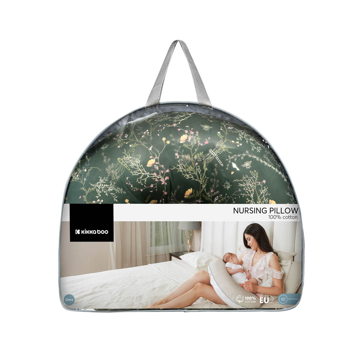 Μαξιλάρι Θηλασμού Kikka Boo Secret Garden Green Home Βρεφικά Μαξιλάρια Spitishop