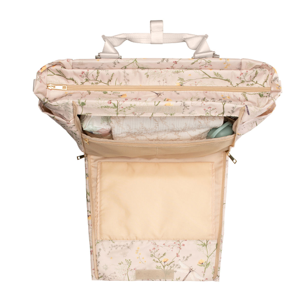 Τσάντα Αλλαξιέρα (43x17x35) Kikka Boo Florence Secret Garden Beige