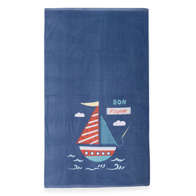 Παιδική Πετσέτα Θαλάσσης (70x120) Nef-Nef Homeware Bon Voyage Navy Blue