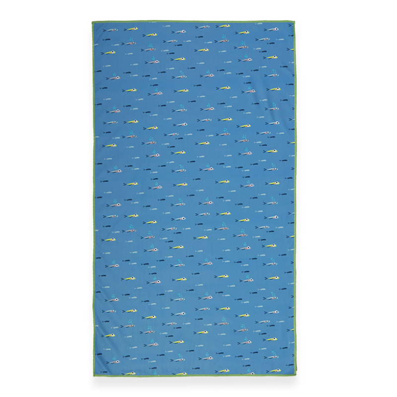 Παιδική Πετσέτα Θαλάσσης Microfiber (70x120) Nef-Nef Homeware Fish Team Blue