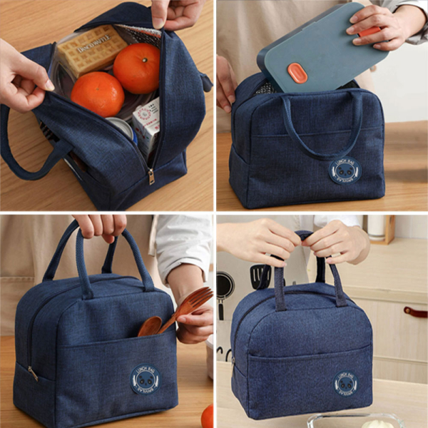 Ισοθερμική Τσάντα Φαγητού 5lt Amber 3001-21 Μπλε